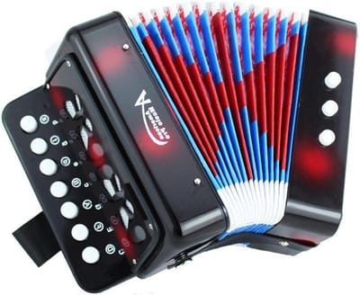 Kinder Accordeon - Speelgoed Accordeon Muziekinstrument - Muziek Leren Spelen - 7 Hoge Toetsen
