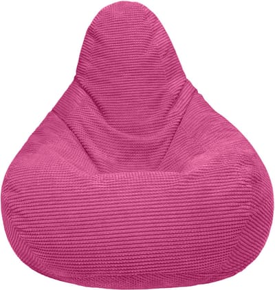 Volwassen Highback Zitzak Stoel Corduroy Stof Indoor Woonkamer Gaming Zitzak Ligstoel met Ergonomisch Ontwerp