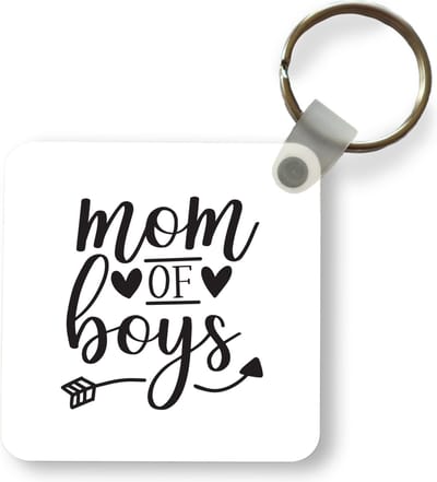 Sleutelhanger - Uitdeelcadeautjes - Jongens - Mama - Spreuken - Plastic