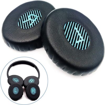 Vervangende Oorkussens van Schuim voor On-Ear Hoofdtelefoons, Geschikt voor Bose SoundLink en SoundTrue (Zwart)