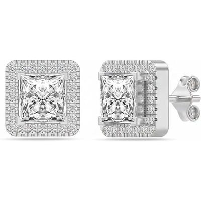 Dames Echte Sprankel Oorbellen in 925 Sterling Zilver met Cubic Zirkonia