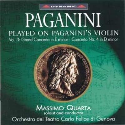 Massimo Quarta, Orchestra Sinfonica Del Teatro Carlo Felice Di Genova - Played On Paganini's Violin Vol. 3: Concertos In E Minor - No. 4 In D Minor (CD)