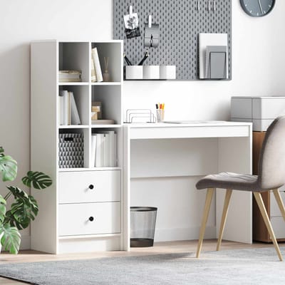 vidaXL - Bureau - Wit - 135,5 - x - 40 - x - 127 - cm - 2 - st