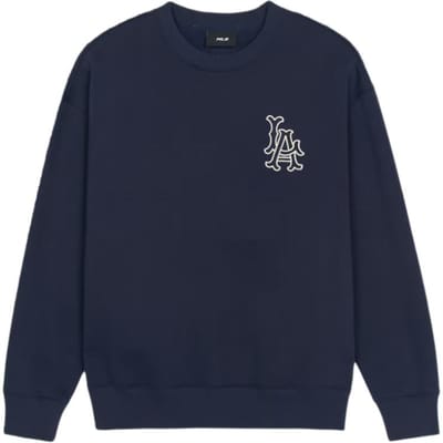 Sweatshirt à col rond MLB Los Angeles Dodgers Homme sweatshirt Bleu Marine 3AMTB3146-41NYS XS black