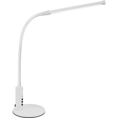 Lampe à pince de bureau à intensité variable, pour le soin des yeux, 3 modes de couleur, 10 luminosité 2700-6500K, pour la maison, le bureau, la chambre à coucher W-EU blanc