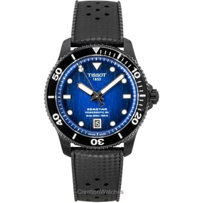 Tissot Seastar 1000 T1208073704100 Horloge - Rubber - Zwart - Ø 40 mm