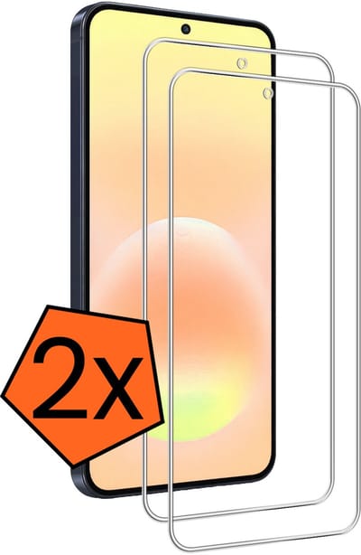 Screenprotector - 2 Stuks - Geschikt voor Samsung Galaxy A57 - Extra Sterk - Gehard Glas - Beschermglas - Tempered Glass - Screen Protector