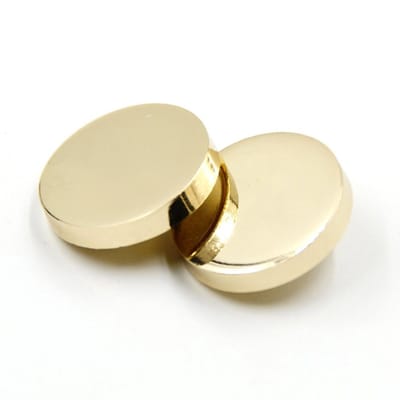 10 STKS Metalen Platte Knop Dames Pak Wollen Jas Shirt Broek Knop Ronde Vormige Naaiknop (11,5 mm Goud)