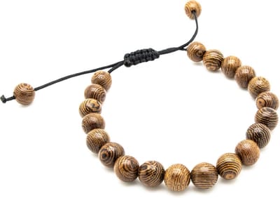 Soprese armband - Wooden Look - armband dames/heren - verstelbaar - unisex - cadeau - Model N