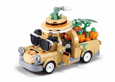 Sluban Girl’s Dream Fruitwagen bouwspeelgoed kinderen vanaf 7 jaar – Constructiespeelgoed modelbouw – bouwdoos met 292 bouwstenen en 1 minifiguur – M38-B1175