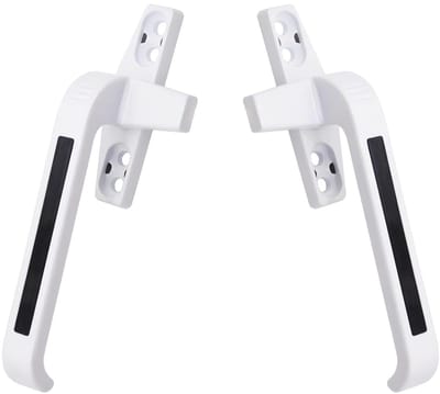 Dailygoods- Raamgreep Aluminiumlegering - Ergonomisch Design - Raamvergrendeling - Kanteldeuren - Wit - Slijtvast Materiaal - Raamhandgreep
