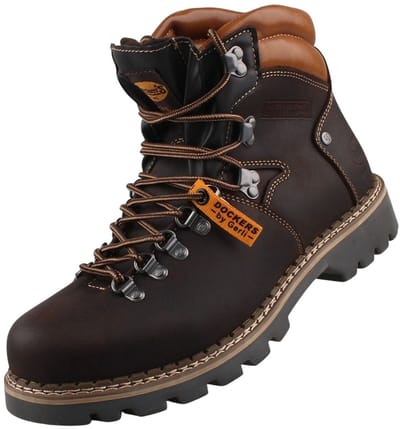 Dockers by Gerli heren gevoerde leren laarzen bruin