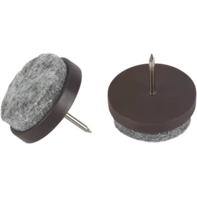Fix-o-moll Meubelglijder - Nagelbaar - Vilt - Diam. 24mm - Rond - 16 Stuks