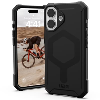 UAG Essential Armor Hoesje Geschikt voor Apple iPhone 16 | Compatibel met MagSafe | Back Cover | Zwart