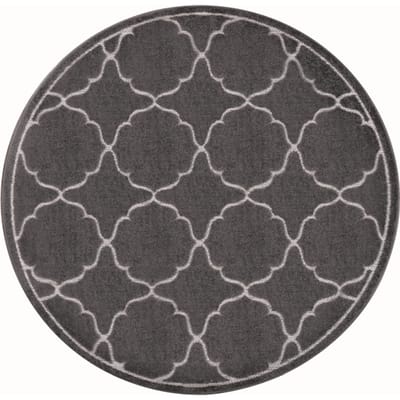 Muratap Berlin outdoor vloerkleed binnen en buiten laagpolig tapijt tuin - 120 cm rond