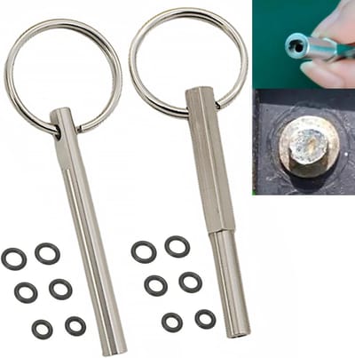 Oval Hoofdsleutel met Sleutelhanger voor Koffiezetapparaten, Reparatie Gereedschap, Schroeven Verwijderen en Onderhoud voor Jura en Krups