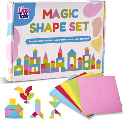 Magic Shape Set – 450+ Magnetische Foam Vormen