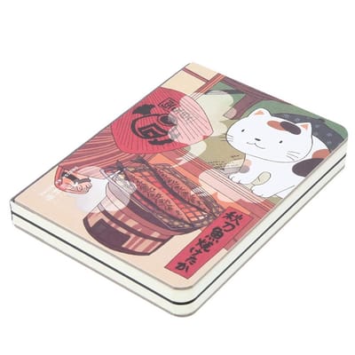 Dailygoods- Notebook Handgeschilderde Omslag - 224 Pagina's - Planning - Blanco Pagina's - Rasterpagina's - Duurzaam Boekrugontwerp - Fijn Papier - Schrijfboekje