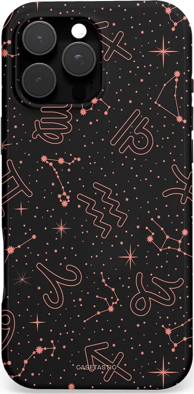 Casetastic hoesje geschikt voor Apple iPhone 16 Pro Max - MagSafe - Dubbellaagse bescherming - Astropuls - Fashion Case - Zwart
