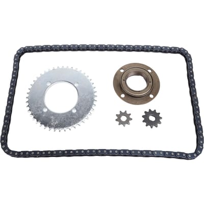 T8F Voor- en Achtertandwiel Kettingkit met 116 Schakels Ketting 10mm 10T 44T Achterkettingtandwiel