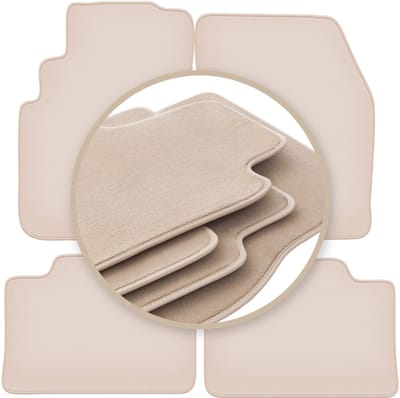 PREMIUM beige matten voor: Nissan Primera P10 stationwagen, liftback, sedan 1990-1998