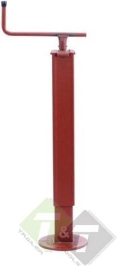 Steunpoot opdraaibaar, 50mm x 50mm, hefafstand van 300mm, max draagvermogen van 500kg
