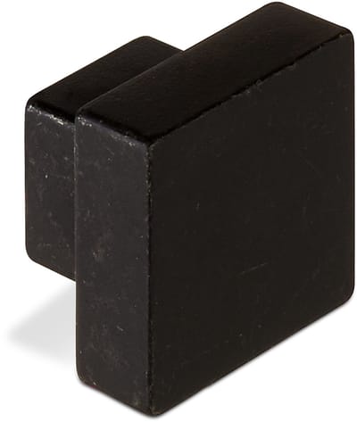 Meubelknop RAREL Zwartstaal gebruikte look Keukenknop van SOTECH