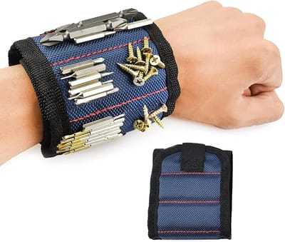 Go Go Gadget - Magnetische polsband - Doe het zelver - Klussen - Klustool - 1 stuk - Blauw