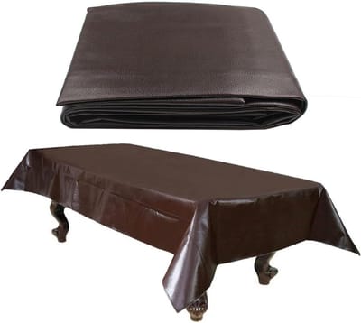 Pooltafel stofkap - Beschermhoes tafel - Tafel beschermen - Water- en stofdicht - 7FT 234x132x20cm - Bruin