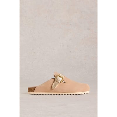 White Stuff Myrtle Slip On Footbed Natural Multi Maat: 3 | Slippers Outlet | Dames | Beige