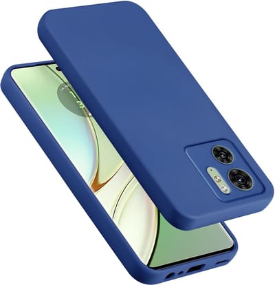 Cadorabo Hoesje geschikt voor Motorola Edge 40 in LIQUID BLAUW - Beschermhoes gemaakt van flexibel TPU silicone Case Cover