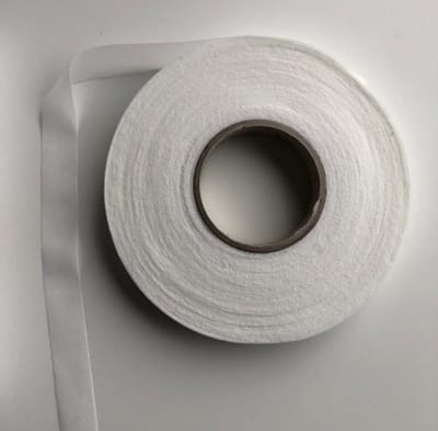 opstrijkbaar plakvlies vormband - 15 mm x 5 m - wit vlieseline band ter versteviging van naden - naadband 1.5 cm