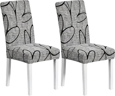 Set van 2 Moderne Stoelhoezen voor Eetkamerstoelen - Elastische, Wasbare Beschermhoezen voor Eetkamer, Keuken en Restaurant