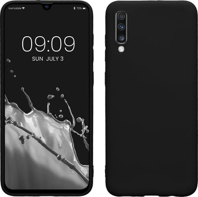 kwmobile telefoonhoesje geschikt voor Samsung Galaxy A70 - Hoesje voor smartphone - Back cover in mat zwart