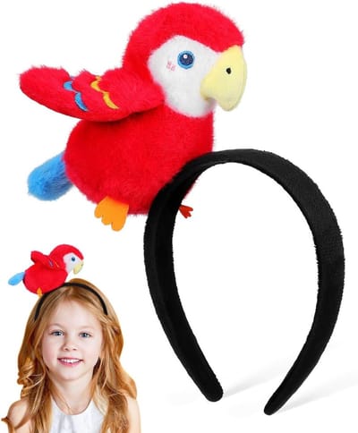 Grappige Papegaai Haarband: Dieren Hoofdband voor Halloween, Feesten en Kostuums, Fotoprops en Accessoires