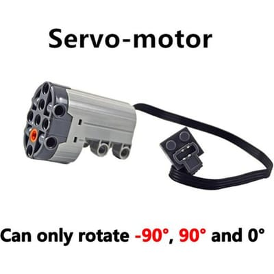 Technische Auto Voorwielophanging Stuursysteem Doe-het-zelf Blokken MOC Bouwstenen PF Servo Motor Band Leduo
