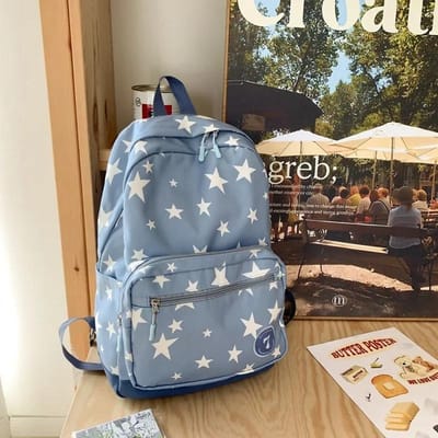 Sac à Dos Étoile pour Femmes Hommes 17 Pouces Sac à Dos Étoile pour Ordinateur Portable Sac Collège Mignon Sac à Dos de Voyage Étudiant Retour à l'École Sac à Dos Décontracté