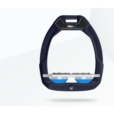 Veiligheidsstijgbeugels Plat Grip Blauw/Grijs/Blauw Flex-On Safe-On