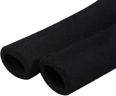Dailygoods- Foam Grip Antislip - Handvatten Fitness Tool - Schuim Tubing - 1 Paar - Zwart - 130 mm Lengte - Handvat