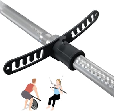 Landmine Katrol Adapter - Fitness Toevoeging - Kracht Training - Stalen Basis - Voor 2" Halters - Zilverkleurig