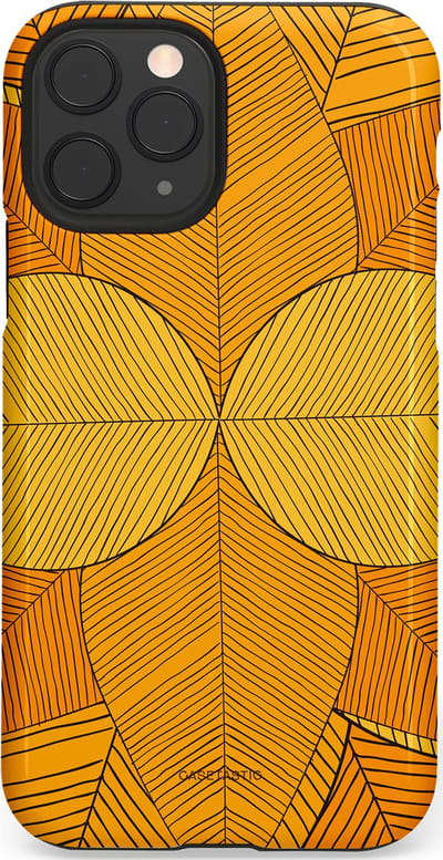 Casetastic Hoesje Geschikt voor Apple iPhone 11 Pro - Stijlvolle Beschermende Duo-layer Case - Rasterblad