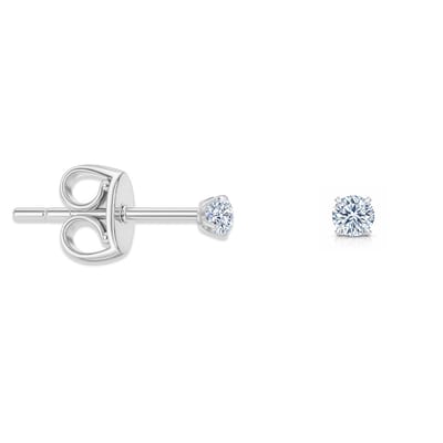 Pax Amare Zirkonia Oorbellen Dames - Stainless Steel Oorknopjes met Steentje - Zilverkleurig - 3mm