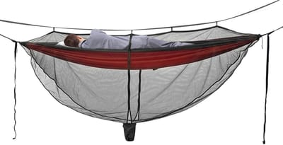 Hangmat Set - Kampeerhangmat Dubbel - Buiten Ontspannen - Sterk Parachutedoek - 340x140cm - Zwart