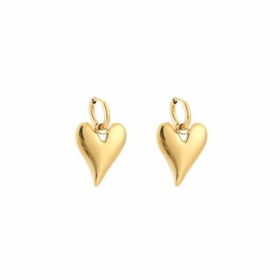 Bijoutheek Oorhangers Heart Goud