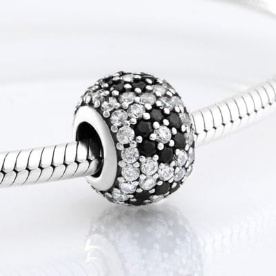 Modetrend 925 Sterling Zilver Helder Cz Forever Family Fijne Kralen Passen Bedelarmband Sieraden Maken gray