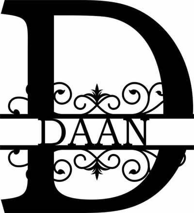 Wanddecoratie | Gepersonaliseerde letters A t/m Z - XL (60cm)