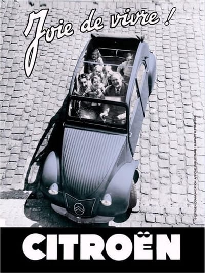 Citroën Joie De Vivre Metalen Bord - 30 x 40 cm