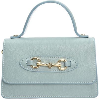 Isabella Rhea Turquoise Rundleer Tas