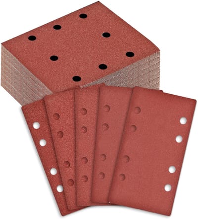 Dailygoods- Schuurpapier Set 100 Stuks - 93 x 185 mm - Korrel 40/60/80/120/240 - Antistatische Coating - Voor Hout/Metaal - Professionele Kwaliteit - Schuurbladen