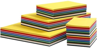 Karton - Hobbykarton - 20 Verschillende Kleuren - DIY - Knutselen - A3, A4, A5, A6 - 180 grams - Creotime - 1500 vellen